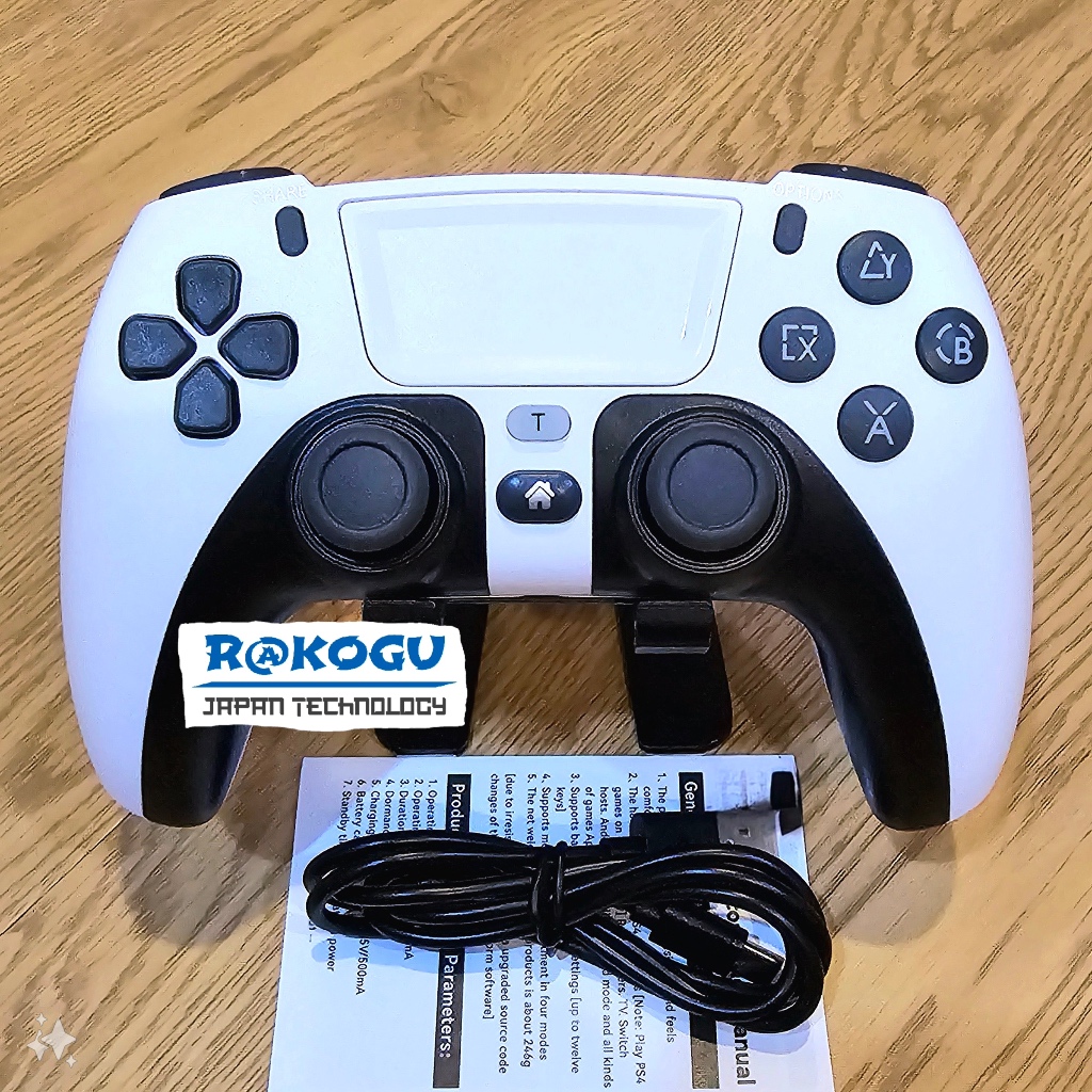 Wireless Controller Gamepad model PS5 untuk PS4 PS3 NS Switch Joystick Bluetooth PC Laptop Mac Windo