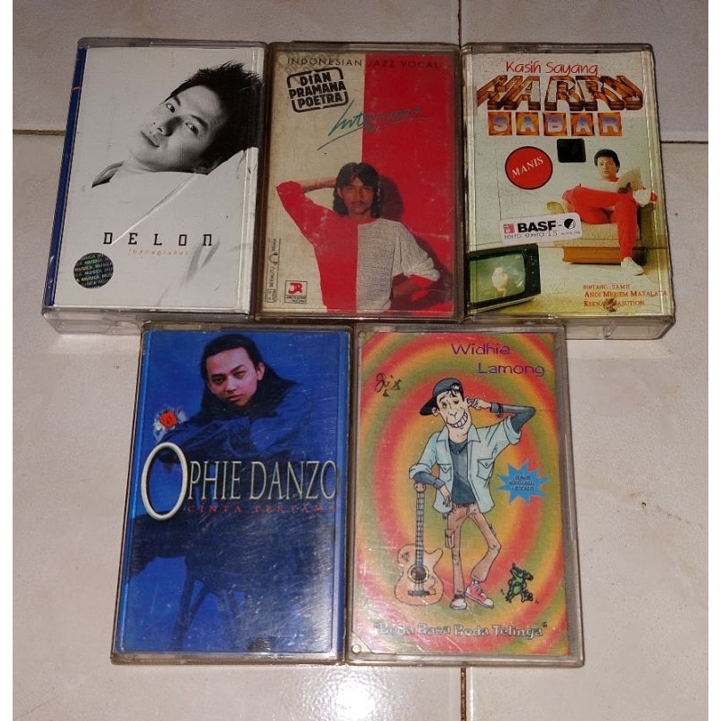 kaset Indonesia DELON-Bahagiaku / DIAN PRAMANA POETRA-Intermenzo / HARRY SABAR-Kasih Sayang / WIDHIE