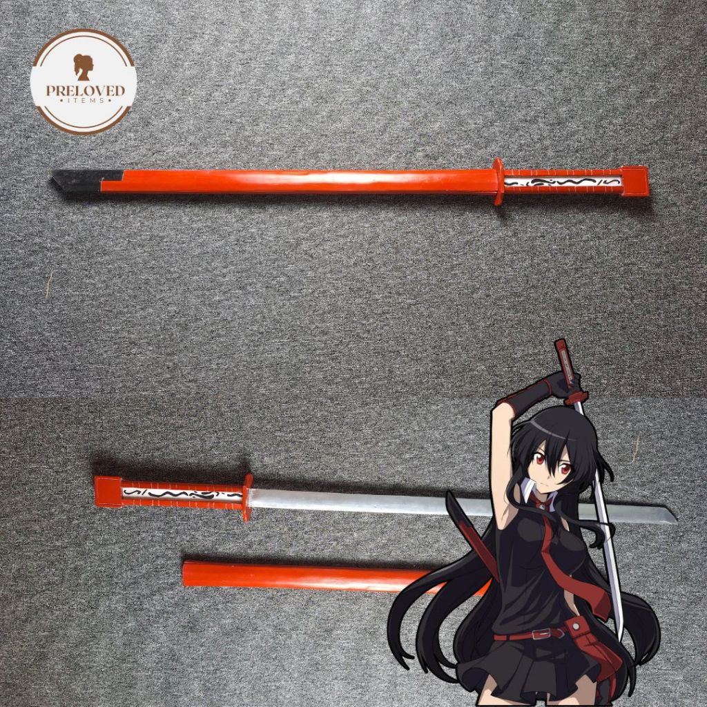 Pedang Katana Cosplay Tidak Tajam - Anime Akame ga Kill - Murasame