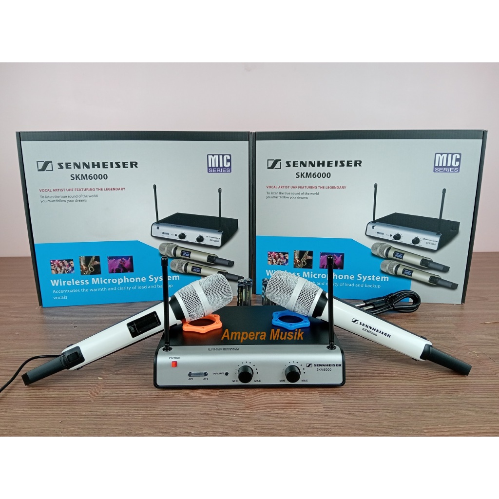 Mic Wireless Skm 6000 White/Sennheiser Skm 6000 Putih