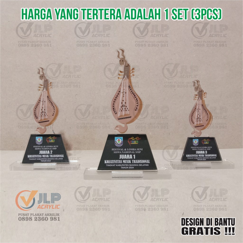 PIALA 1 SET, TROPY 1 SET, TROPI 1 SET, TROPHY 1 SET, TROPHI 1 SET, THROPY 1 SET, PIALA MUSIK TRADISI
