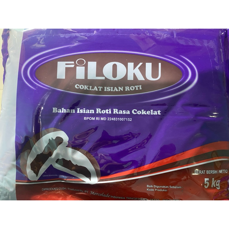 

SELAI COKLAT FILOKU 5 Kg | SLAI FILLING COKLAT | PASTA COKLAT ISIAN ROTI