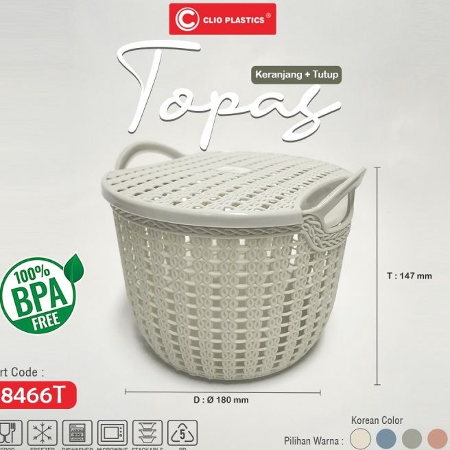 KI3 PAKET 1 LUSIN Bisa Request Keranjang Serbaguna tutup Keranjang Topas tutup Keranjang serbaguna T