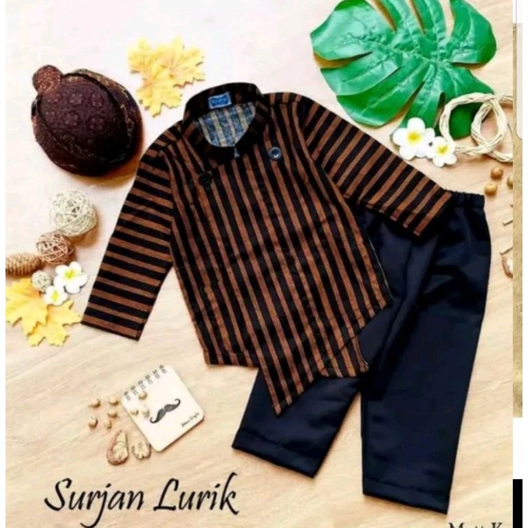 KODE J99X Setelan surjan anak  surjan anak laki  surjan lurik anak  pakaian adat jawa  surjan anak s