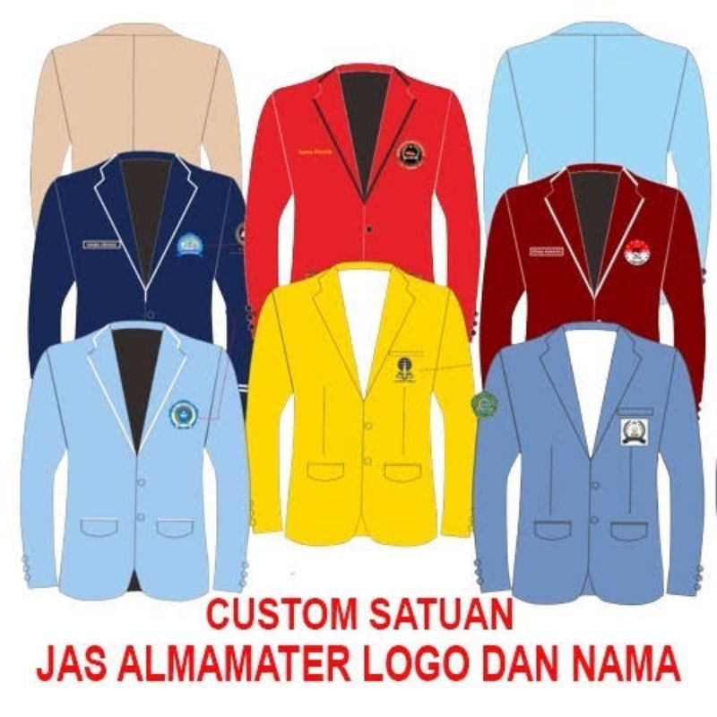 JAKET JAS ALMAMATER SEKOLAH KAMPUS KOMUNITAS