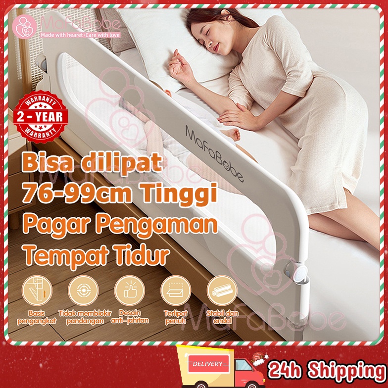 KODE W72Z Mafababe BabyBedrail Foldable Bed Fence Pagar Tempat Tidur Yang Bisa Dilipat Baby Bed Rail