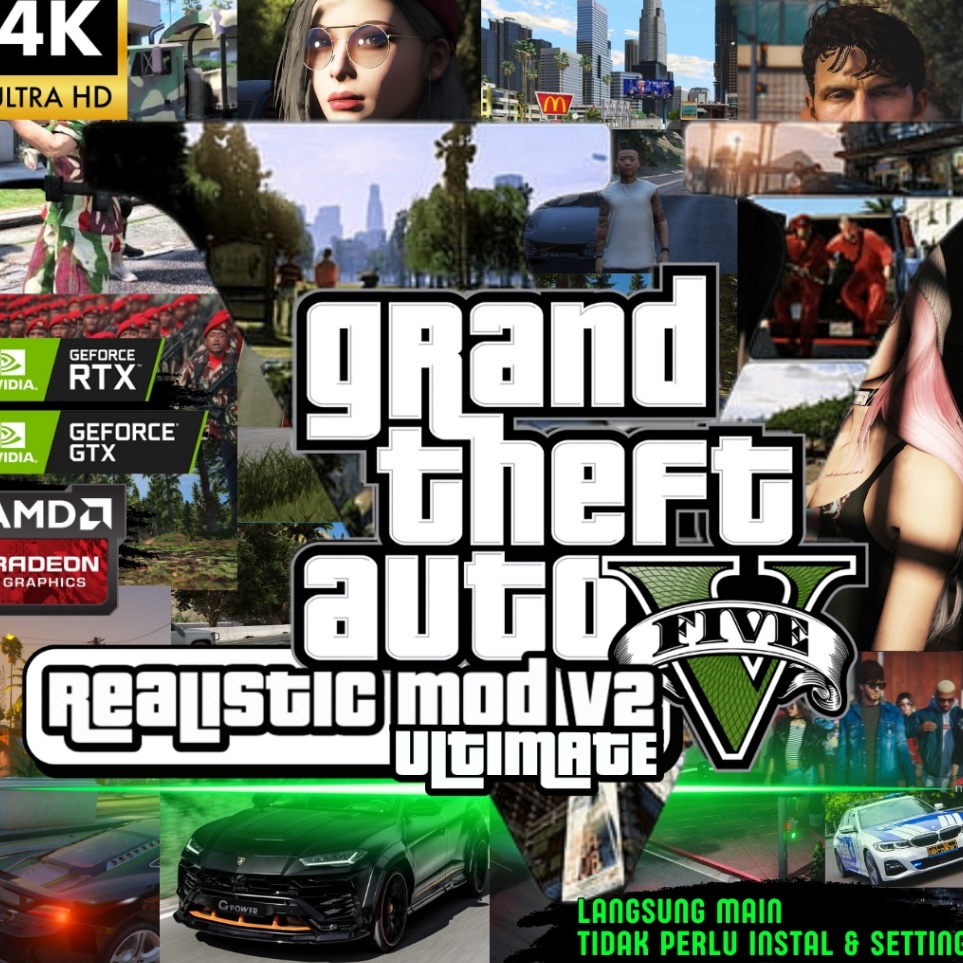 KODE R28K Grand Theft Auto V Premium Edition PC Full Mod realistic GTA 5 MOD Real life v2