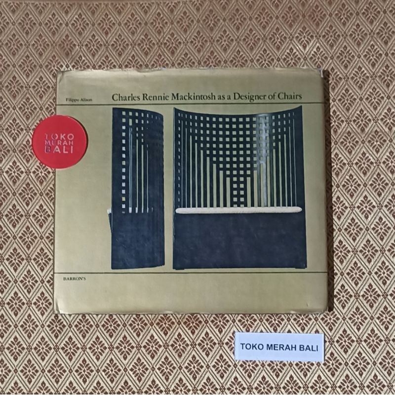 Edisi 1977 hardcover buku desainer furnitur Charles R Mackintosh as a Designer if Chairs, buku art n