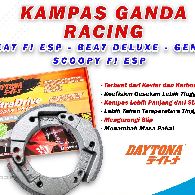 BEAT FI - KAMPAS GANDA DAYTONA GENIO-SCOOPY ESP-BEAT KARBU-DAYTONA KAMPAS GANDA RACING
