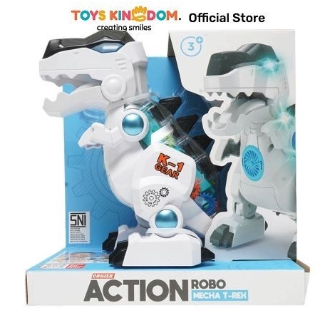 KODE P16X Toys Kingdom Cruzer Action Robo Mecha TRex Toys Kids Toy Mainan Robot Dan Remot Koleksi Ma