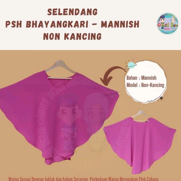 SELENDANG SYARI PSH BHAYANGKARI MODEL DEPAN LURUS