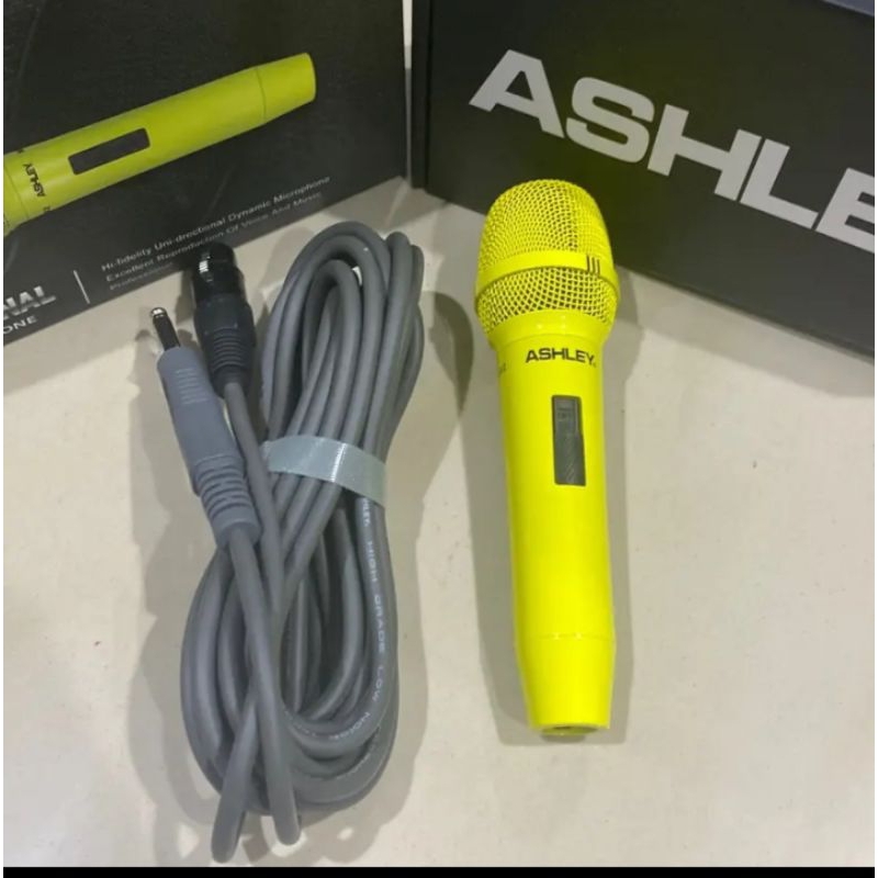 Promo Mikrofon Dynamic Ashley M 202 Microphone kabel Ashley Original
