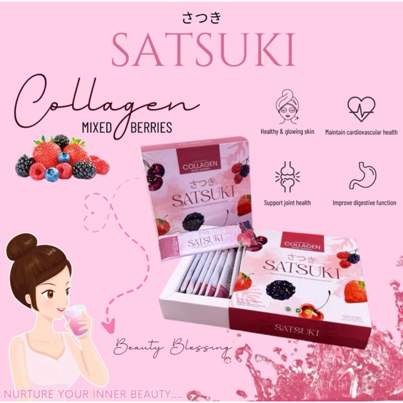 [100% ASLI] Satsuki Collagen Sachet Box (15 sachet) by Master Liem