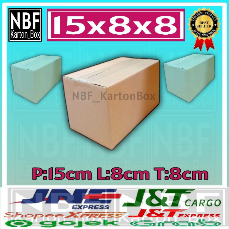 

KartonBox 15x8x8 cm, Kardus Packing Serbaguna, Pembungkus Paket dll.