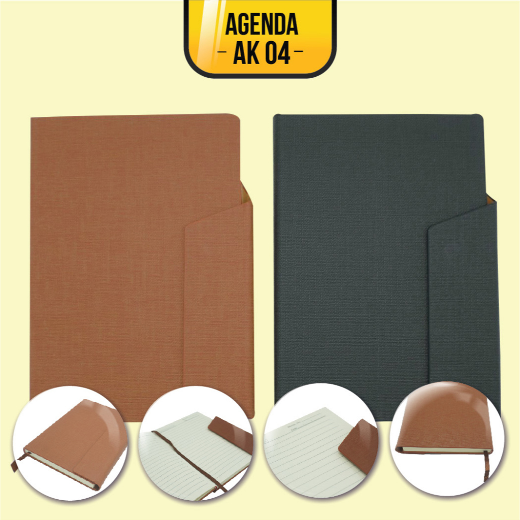 

Notebook A5 Bahan Fabric AK 04 / Agenda Catatan A5