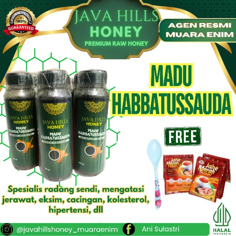 

Madu Habbatussauda Murni Herbal Alami 100% Original Atasi Jerawat, Eksim, Asam Urat, dll