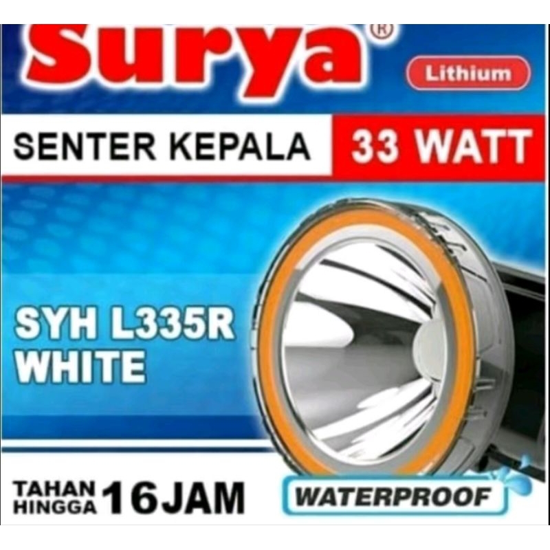 senter kepala Surya L335R senter selam 33watt