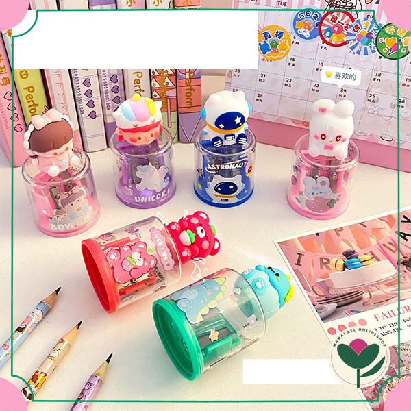 

Rautan pensil motif gambar lucu cute pencil sharpener peraut pensil creative MK1761