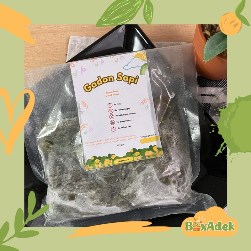 

Gadon Sapi Ajangsae Makanan MPASI anak dan Keluarga