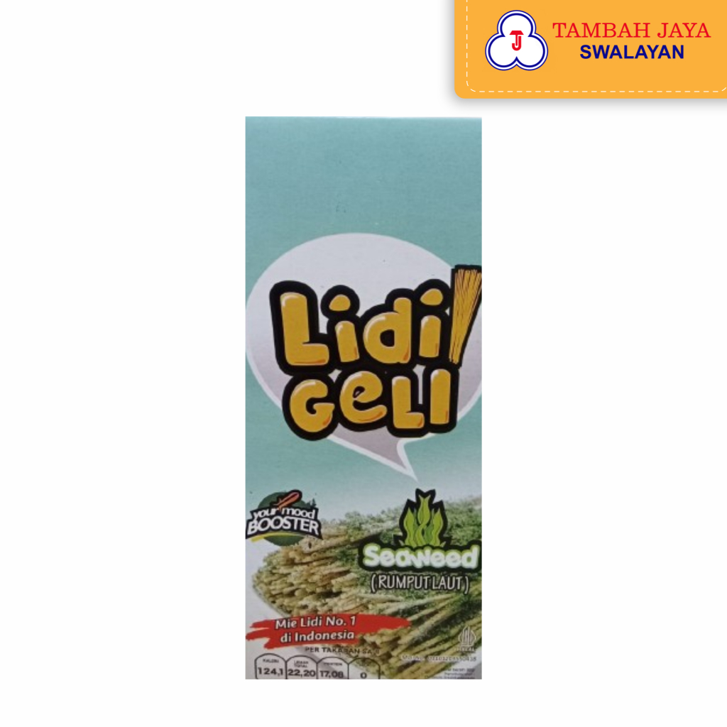 

Mie Lidi Geli Rasa Seaweed 90gr