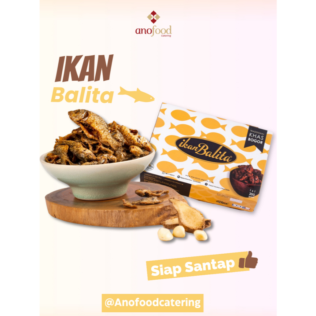

Ikan Balita Lauk Kering Siap Makan Oleh-oleh Khas Bogor by Anofood