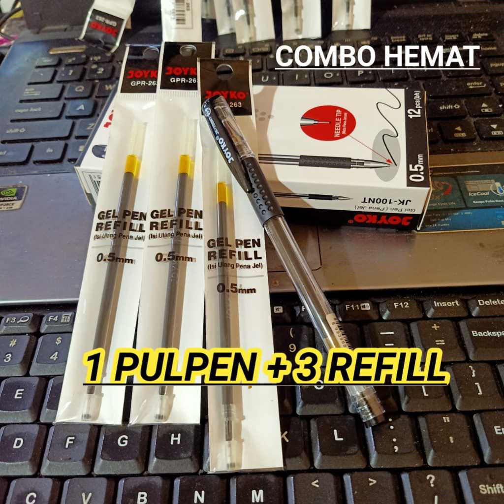 

1 PCS PULPEN JK100NT + 3 PCS REFIIL / ISI ULANG