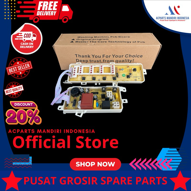TOSHIBA AW-F82S modul pcb mesin cuci Top Loading