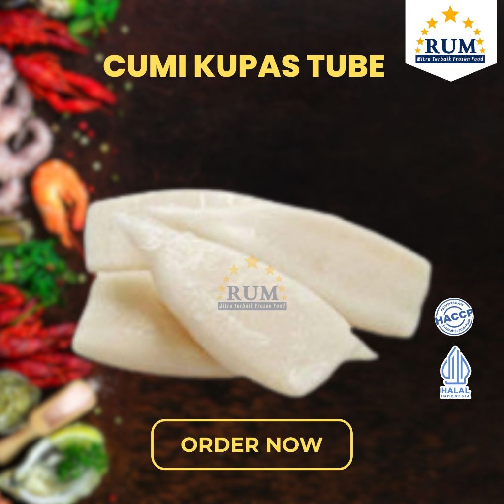 

Rumseafood/Cumi Tube Calamary Squid/Cumi Kupas Utuh Bersih