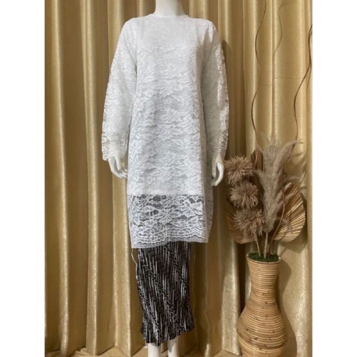 HARGA PROMO PRODUK TERBARU SETELAN / ATASAN KEBAYA BRUKAT TUNIK / ATASAN KEBAYA BROKAT MODERN PESTA 