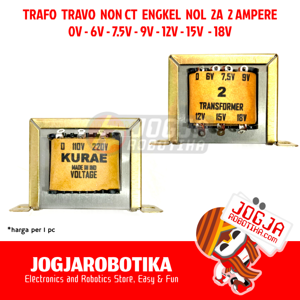 Trafo 2 Ampere non CT Engkel Transformator 2A 2Ampere