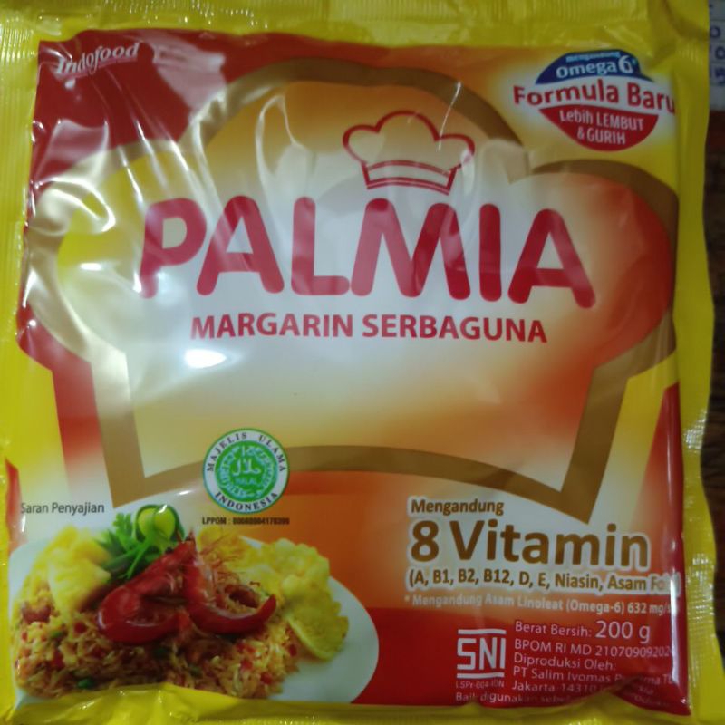 

Palmia Margarine serbaguna per bungkus @200gr