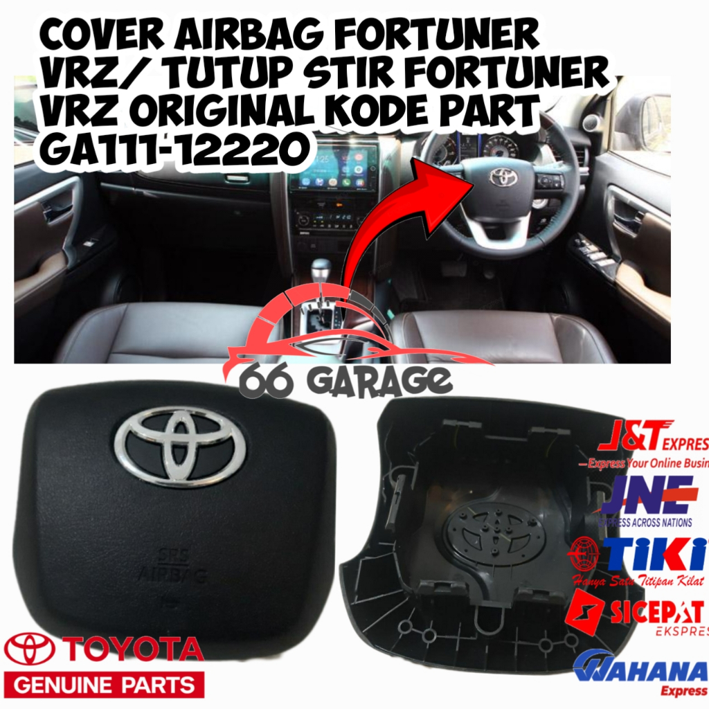 Cover Airbag Fortuner VRZ/ Tutup Stir Fortuner VRZ Original
