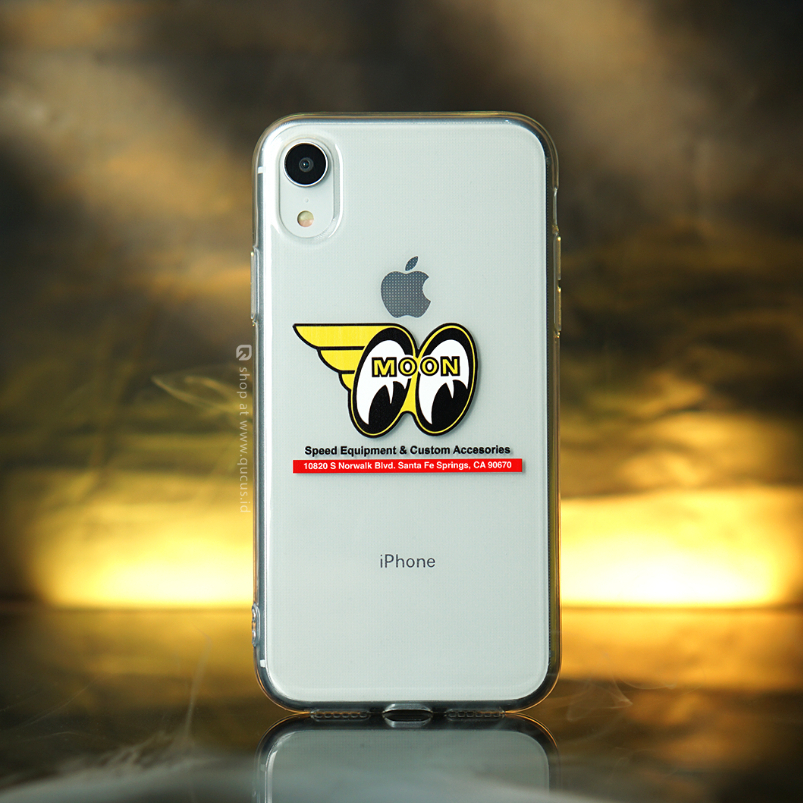 iPHone Case Mooneyes, Ready semua Seri iPhone 7 8 X Xr 11 12 13 14 15 16 Pro Promax Plus