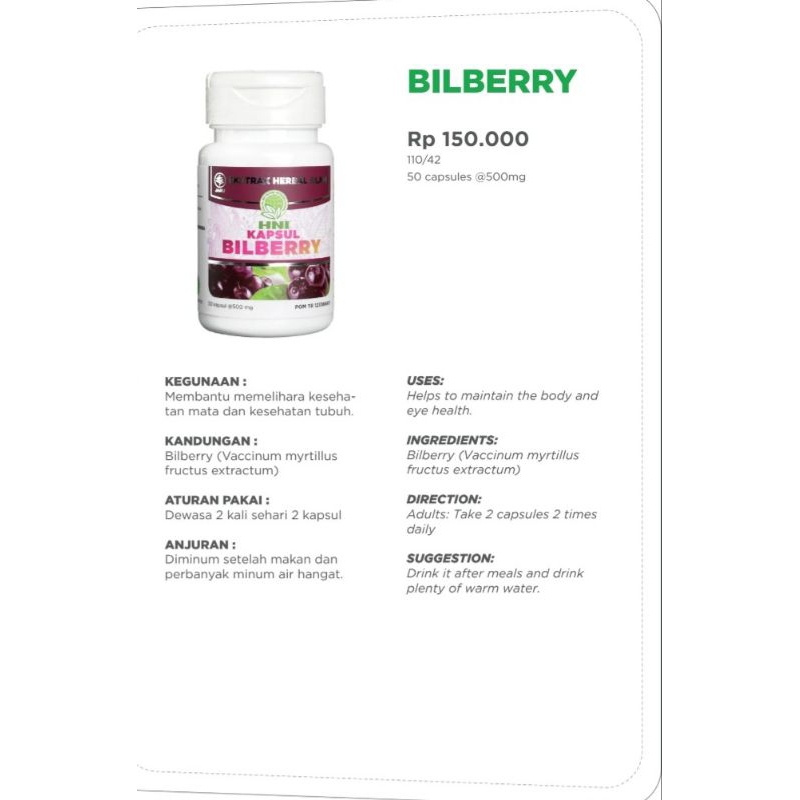 Bilberry Original HNI