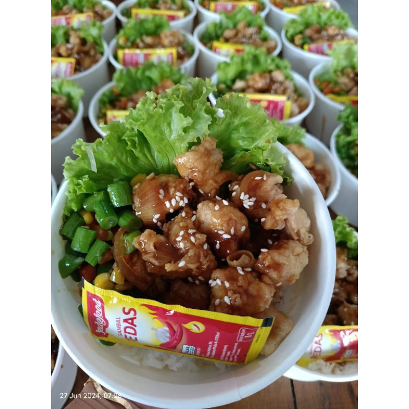 

rice bowl ayam teriyaki