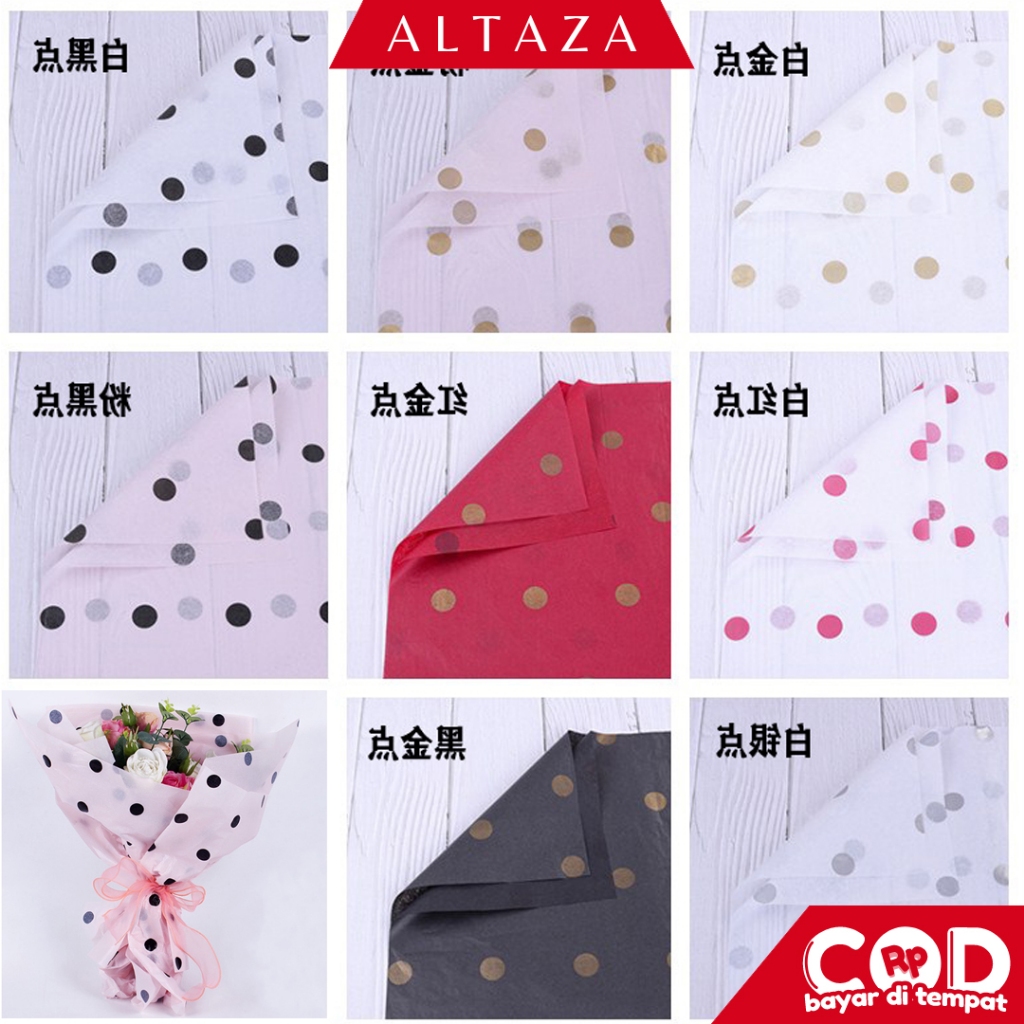 

ALTAZA (1PACK) 20 Lembar Flower Wrapping Paper Kertas Buket Bunga Florist Pembungkus Bunga KB04