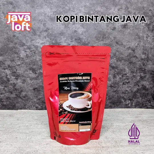 

Kopi Bintang Java Minuman Kopi Arabica Robusta Premium Blend 100% Kopi Murni