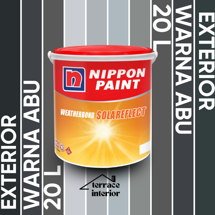 Cat Tembok Exterior Solareflect Nippon Paint Warna Abu 20 L