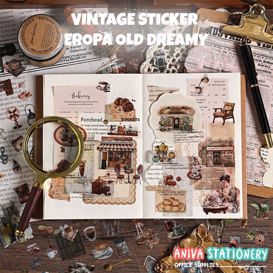 

VINTAGE STICKERS RETRO STIKER EROPA OLD DREAMY DECO STICKER