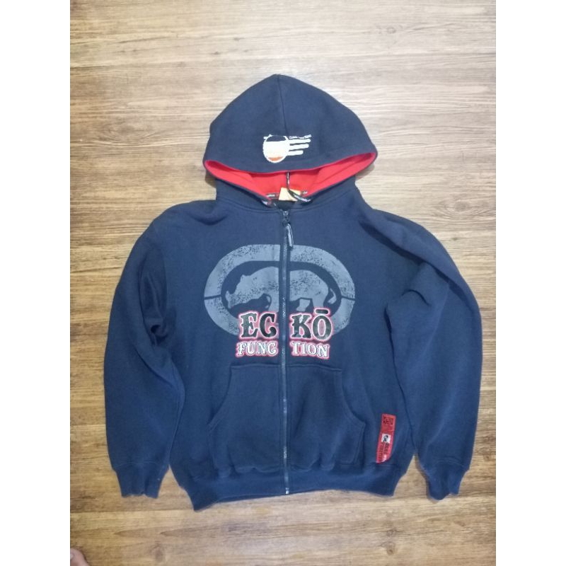 hoodie zipper ecko function preloved