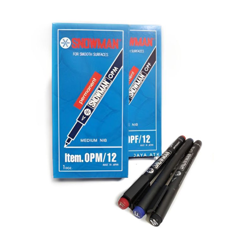 

KODE V6X2 SPIDOL SNOWMAN OHP OPFOPM MARKER PERMANENT 1PAK12PCS