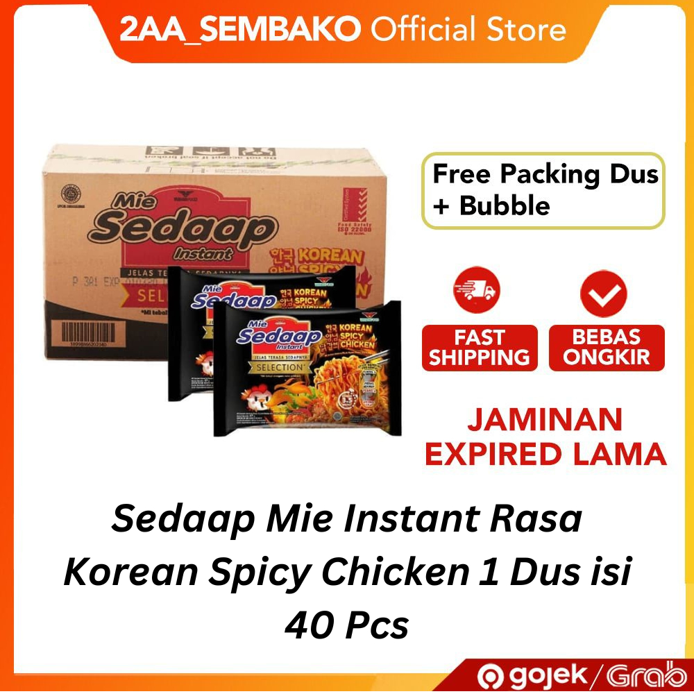 

Sedaap Mie Instant Korean Spicy Chicken 1 Dus isi 40 Pcs