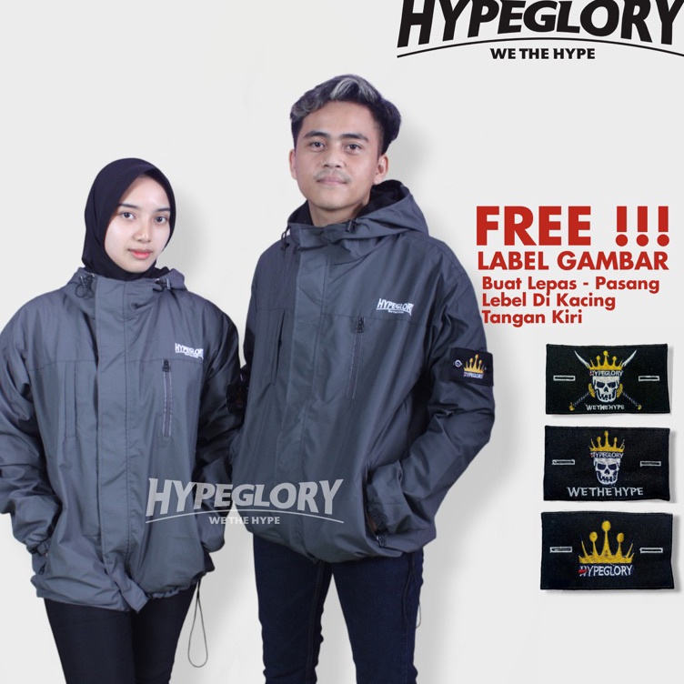 KODE H73L Jaket Parasut Waterproof Model tnf Hypeglory Merch  Jaket Gunung  Jaket outdoor  jaket hik