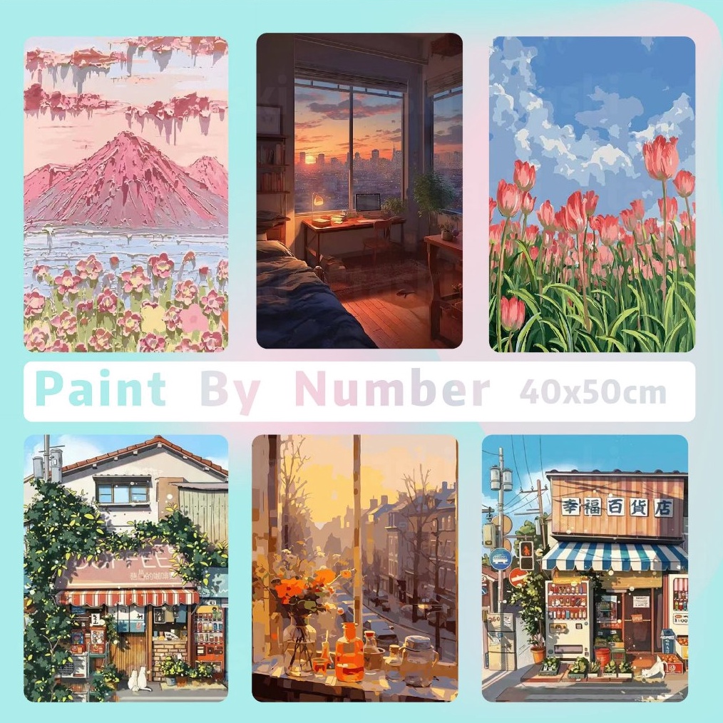 

KODE O5H6 With Frame Paint By Number Set 4 x 5 cm Realism Edition DIY Painting Kit Numbers Lukis Canvas 4x5cm Melukis Nomor Numbering Kanvas Art Gambar Anak Dewasa Kids Adult Canvas Paint By Number Kit Digital Oil Painting DIY Paint By Numbe