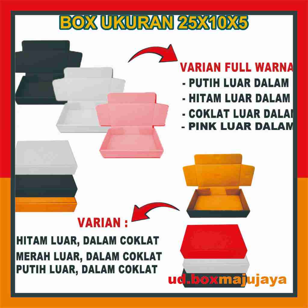 

Box 25x10x5 cm / Lipat Depan /Box karton Die Cut