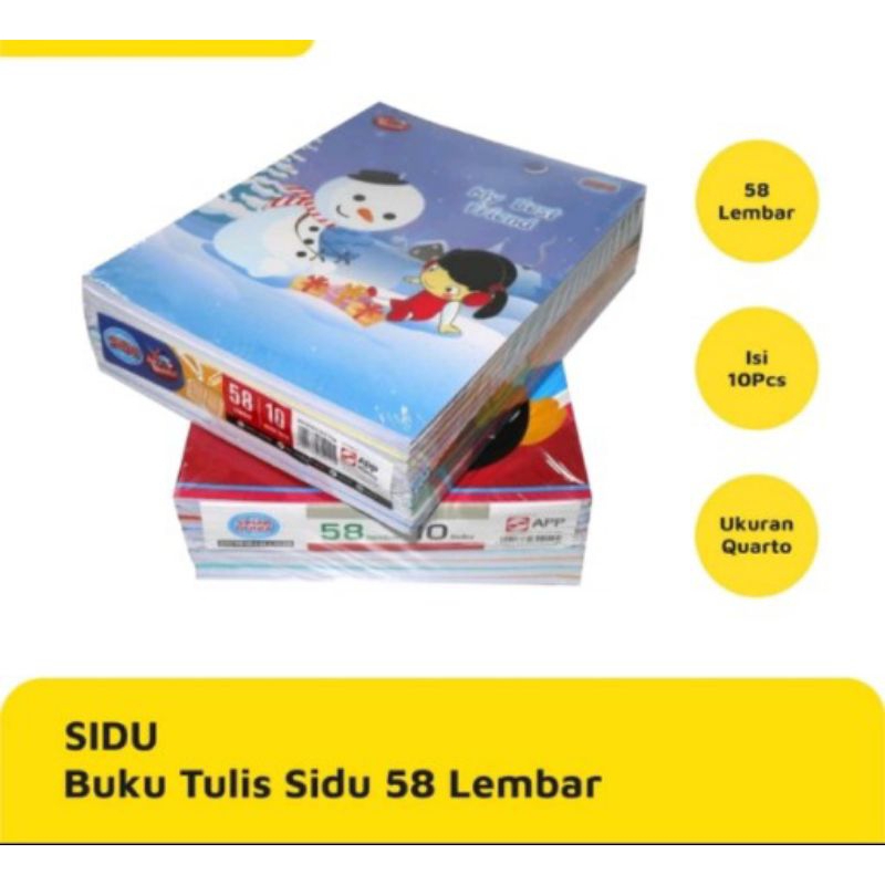 

Buku Tulis Sidu isi 58 Lembar // Buku Tulis Garis Sinar Dunia isi 58 Lembar