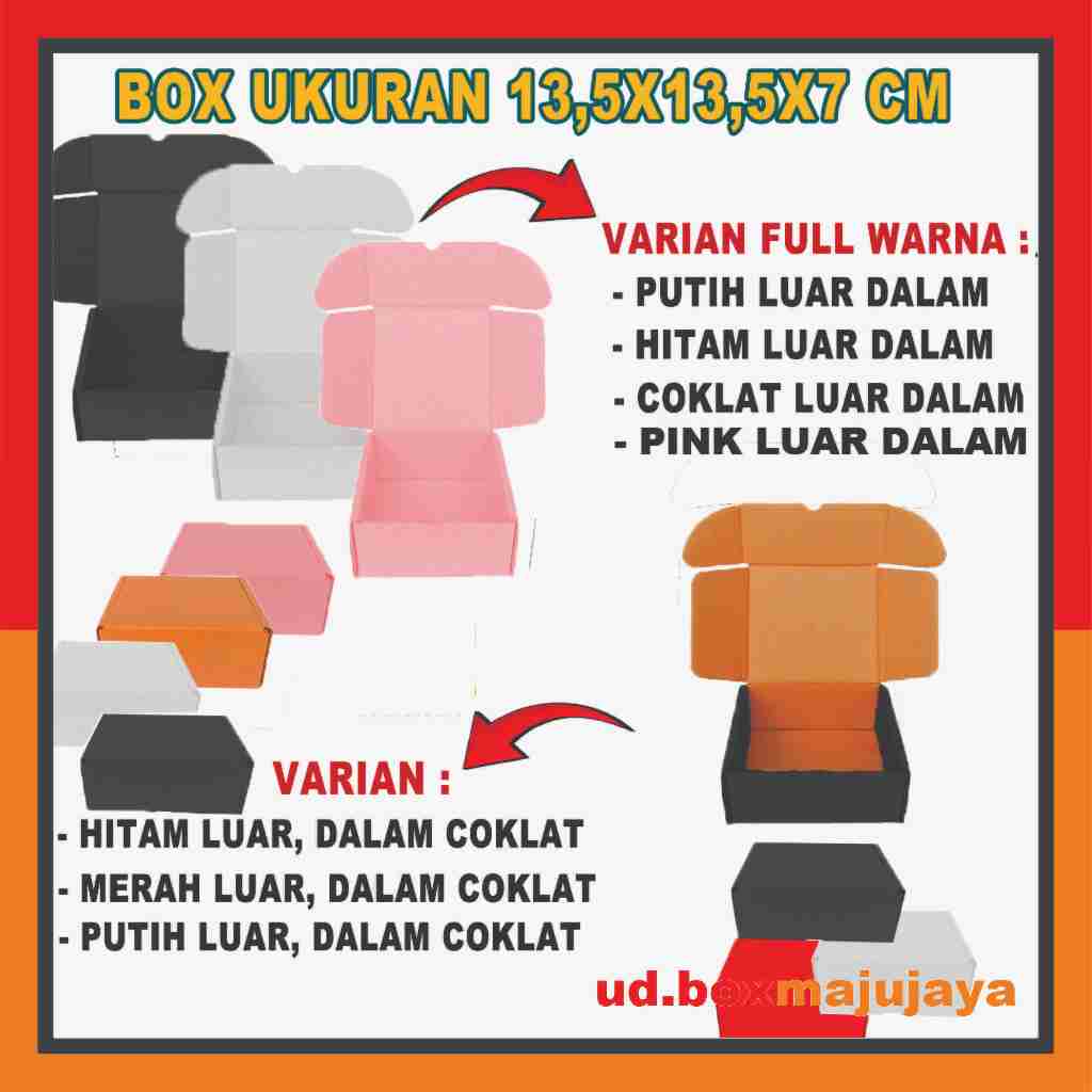 

Box 13,5x13,5x7 Cm / Box Lipat Samping / Box Ikat Pinggang
