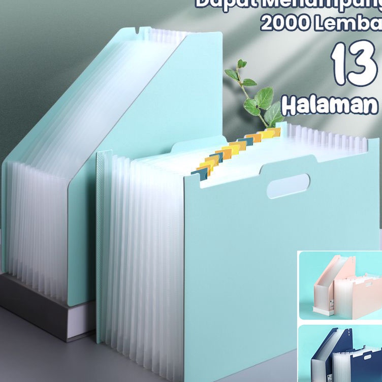 

KODE D1I4 Rhaast Tempat file Standing A4 File folder document bag Tas dokumen file 13 sekat