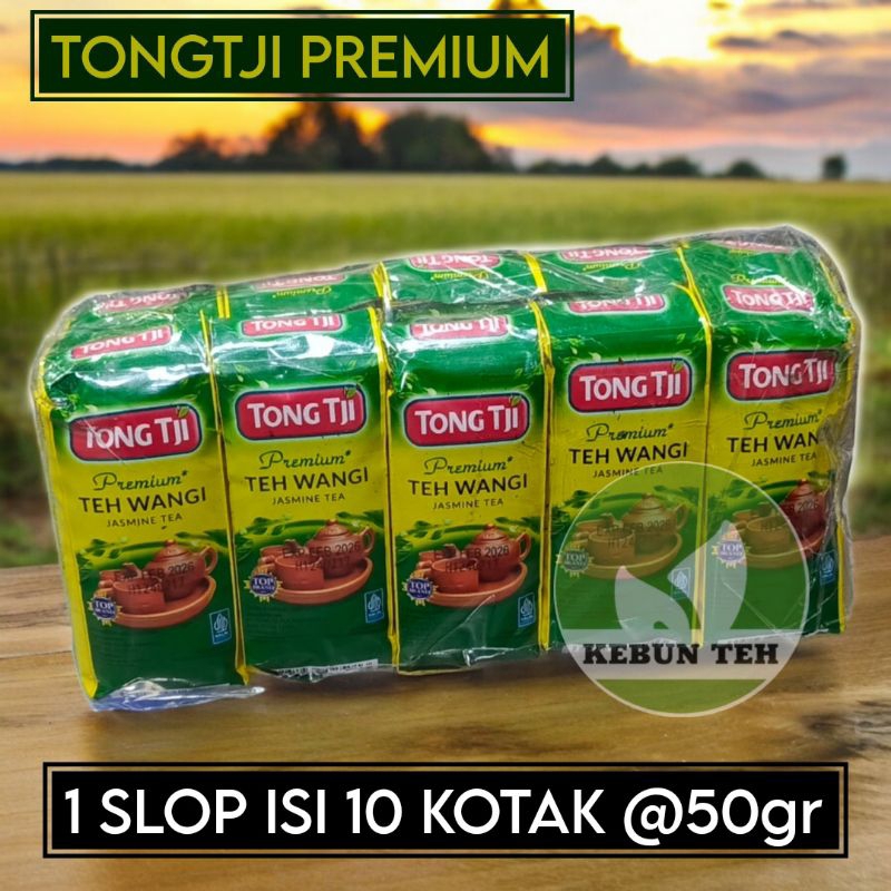 

TEH TONGTJI PREMIUM JASMINE 50gr x 10 1SLOP TONG JI TEH JUMBO SOLO