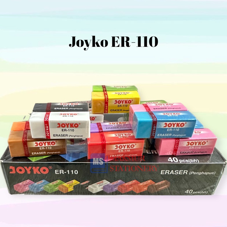 

KODE N7X3 Penghapus Joyko Kecil Warna ER 11 Pack 4 Pcs